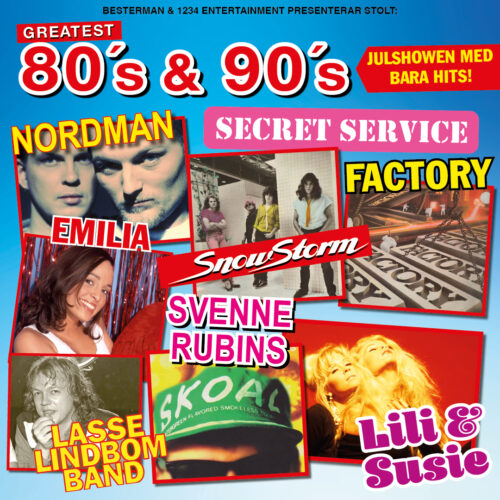 Boka Greatest 80s & 90s - Julshowen med bara hits hotellpaket Stockholm