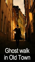 Ghost Walk in Old Town of Stockholm.
