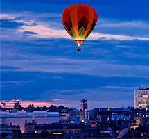 Luftballong de Lux i Stockholm