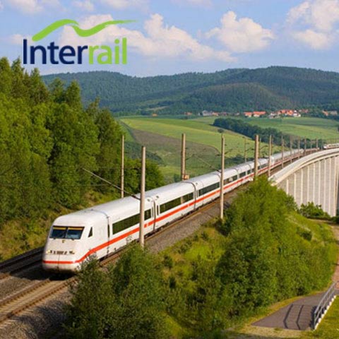 Interrailkort - Flexibla dagar - Europa