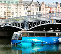Amfibiebuss i Stockholm