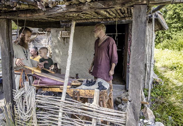 Båt till Birka Vikingabyn