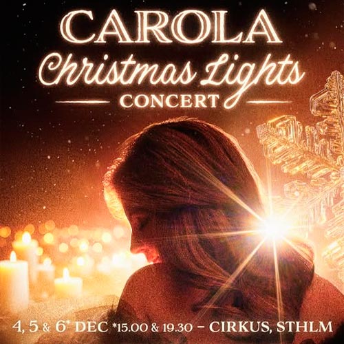 Boka Carola Christmas Light Julkonsert i Stockholm