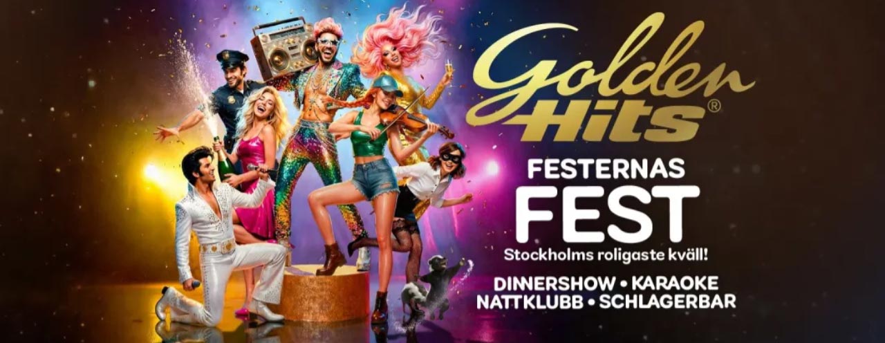 Golden Hits krogshow Festernas Fest i Stockholm