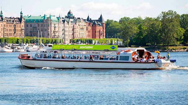 Hop-on/Hop-off båt Stockholm