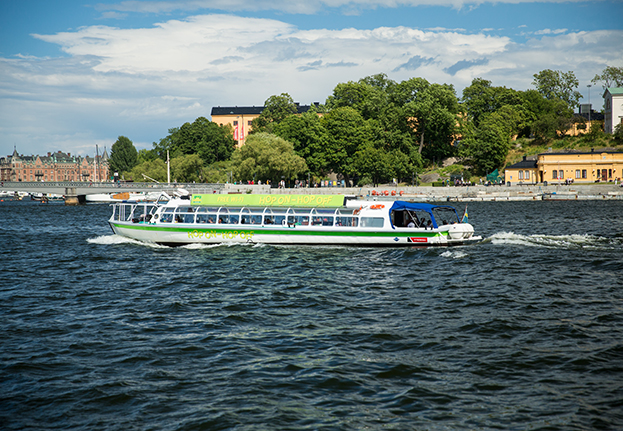 Hop on / Hop off båt i Stockholm