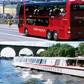 Kombinera buss och båt i Stockholm