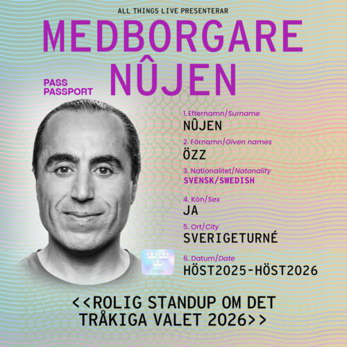 Medborgare Nûjen standup paket i Stockholm