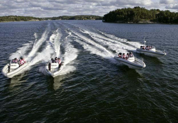 Rib båttur i Stockholm