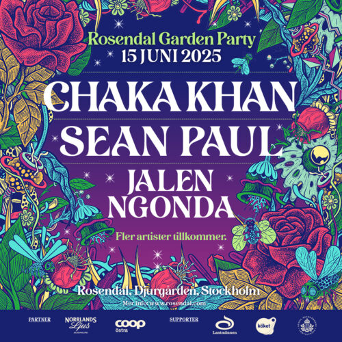 Boka Chaka Khan / Sean Paul - Rosendal Garden Party - Söndag  i Stockholm