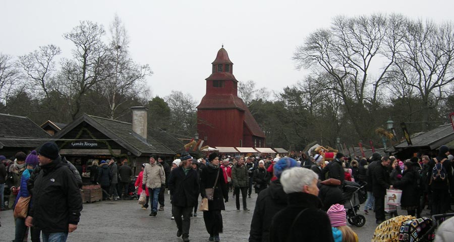 Skansen julfirande Stockholm