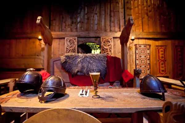 Viking Christmas at Birka with a Christmas table