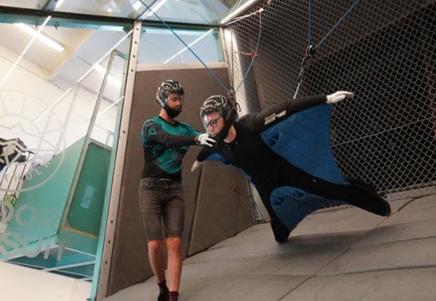 Wingsuit i Stockholm